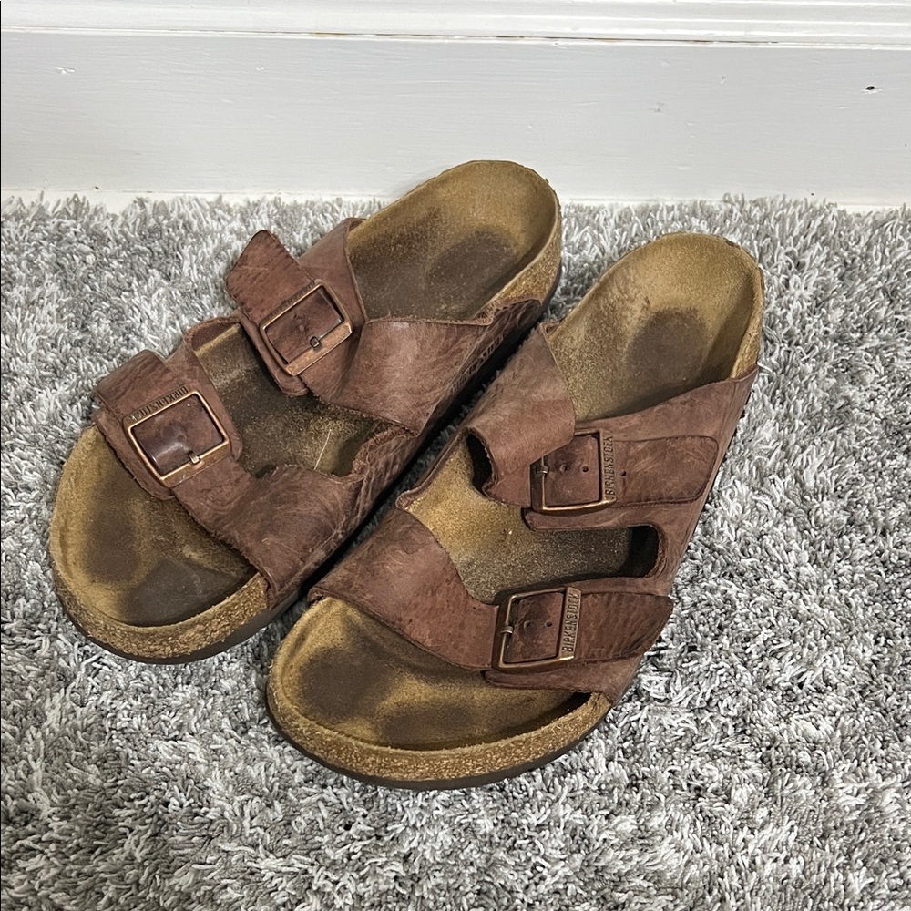 Birkenstock Brown Sandals size 45 (12-12.5)
